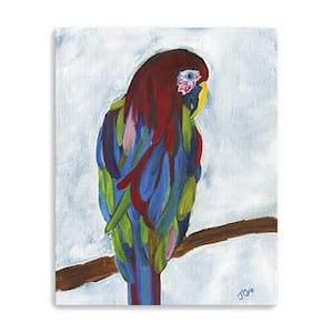 Victoria Tropical Parrot by Jan Cole 1-Piece Giclee Unframed Animal Art Print 20 in. x 16 in.