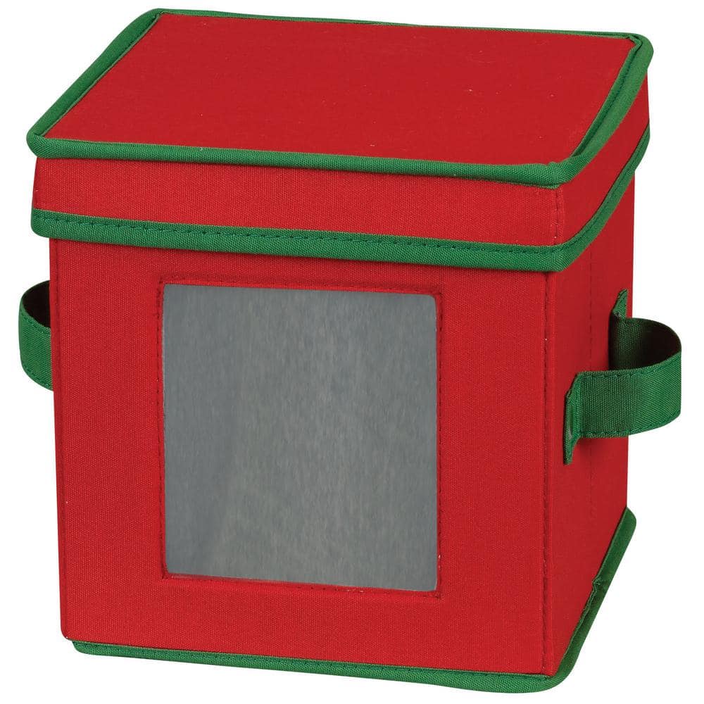 12-Qt. Charger Plate Storage Box in Red 537RED - The Home Depot