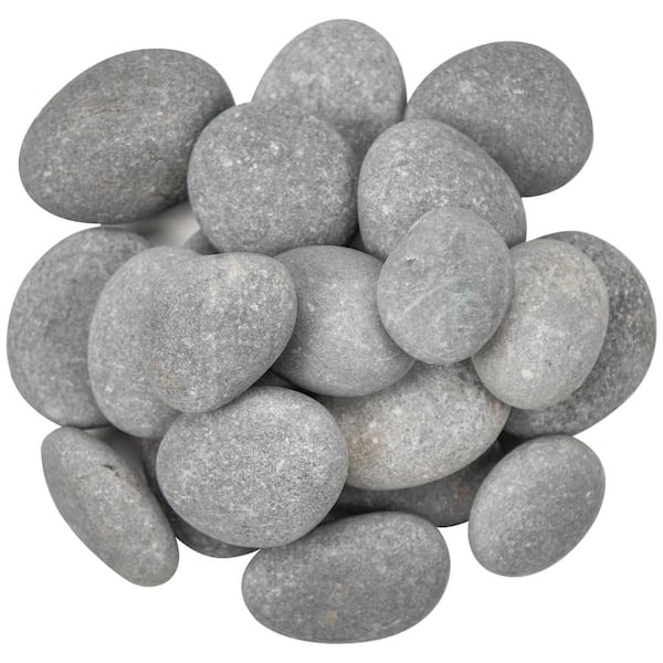 MSI Nile Gray 0.5 cu. ft. per Bag (0.25 in. to 1.25 in.) Bagged Landscape Pebbles (28 Bags/14 cu. ft./Pallet)