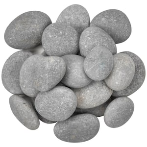 Nile Gray Pebbles 0.5 cu. ft. per Bag (1 in. to 2.5 in.) Bagged Landscape Rock