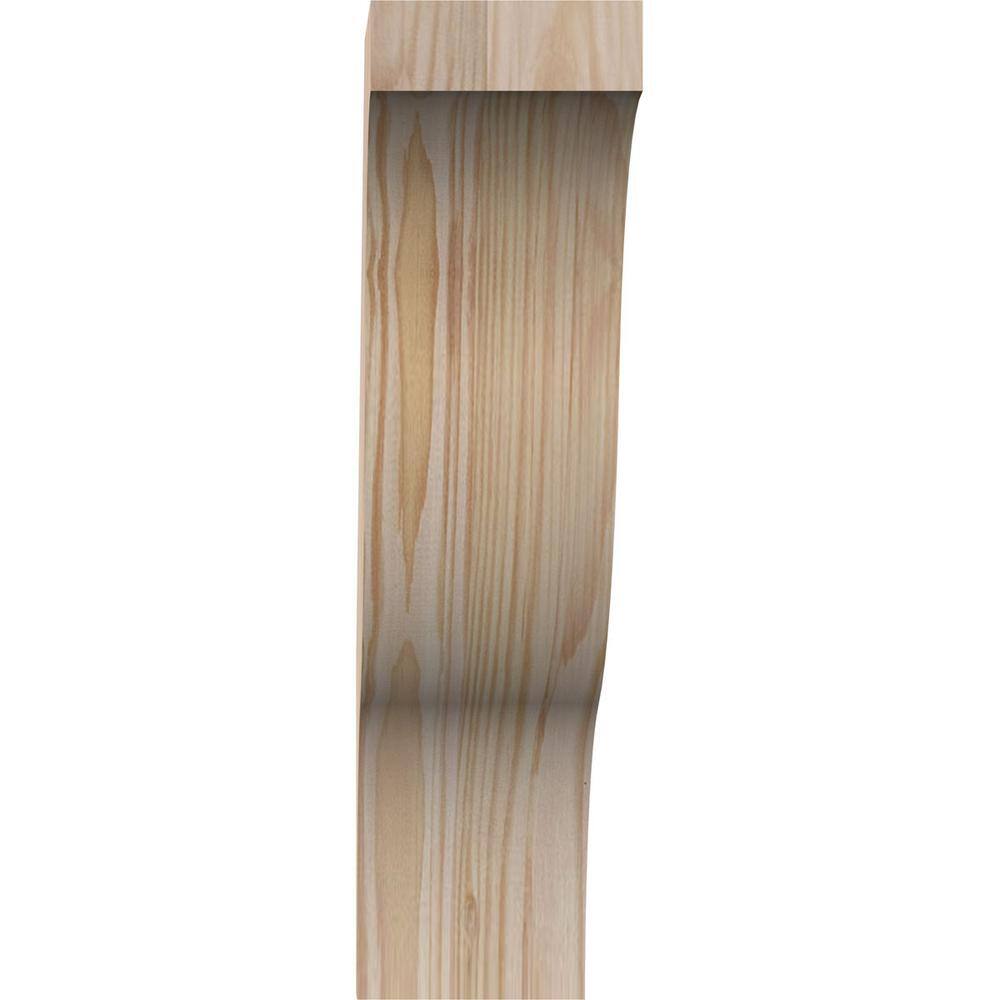 14" Smooth Douglas Fir Wood Corbel Brace