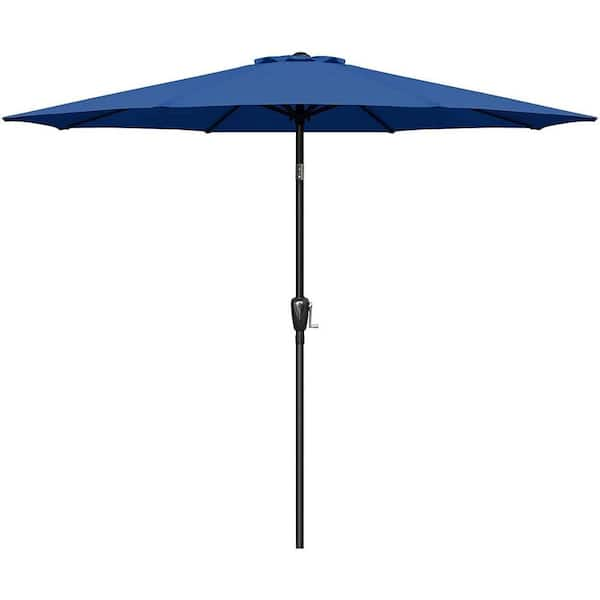 Siavonce Simple Deluxe 9 ft. Outdoor Market Table Patio Umbrella with ...