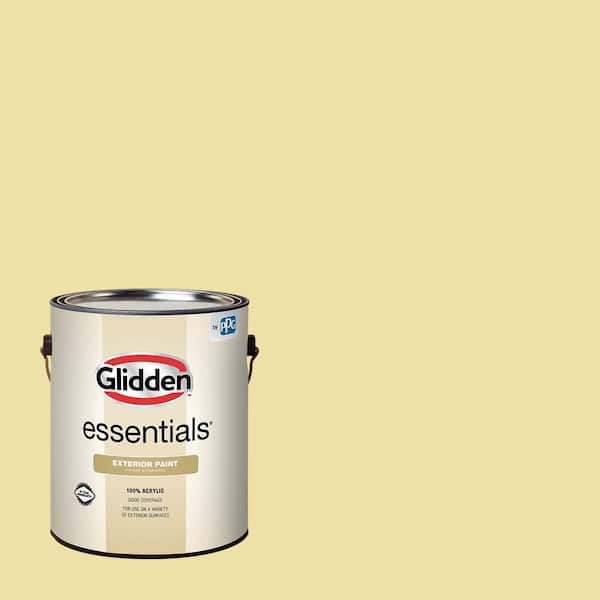 Glidden Essentials 1 gal. PPG1107-3 Turning Oakleaf Semi-Gloss Exterior Paint