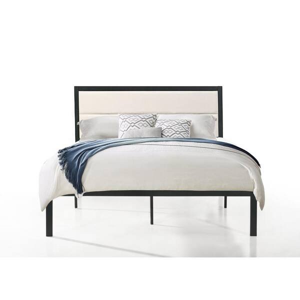 Unbranded Highland Black/Beige Queen Bed