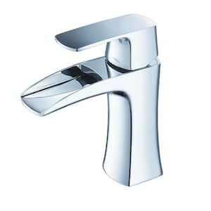 Fortore Single Hole 1-Handle Low-Arc Bathroom Faucet in Chrome