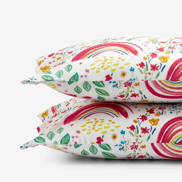 Multi colored pillow cheap cases