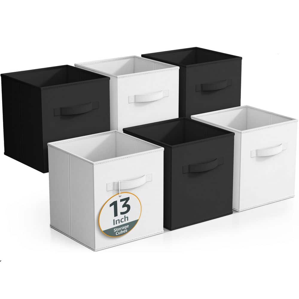 Large Storage Bins, Foldable Organizer Cubes with Handle, Multicolored 13 i