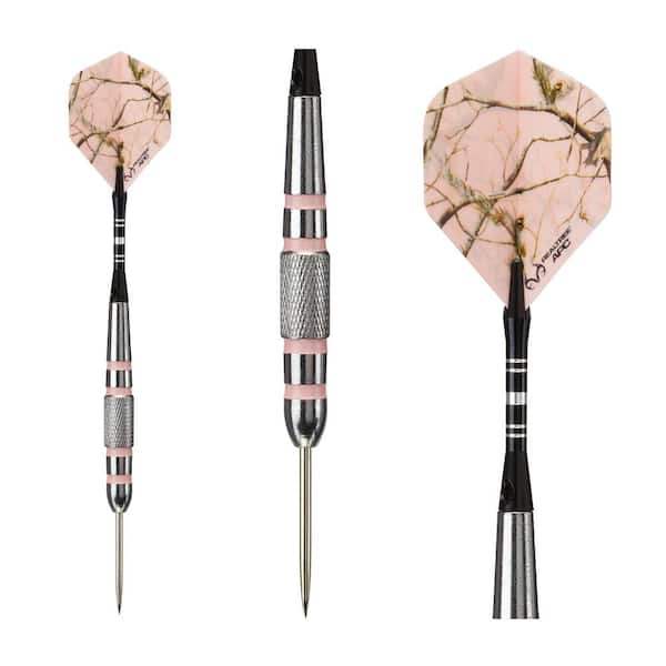 Fat Cat Realtree APC g Pink Camouflage Steel Tip Dart Set 26-1428 - The Home Depot