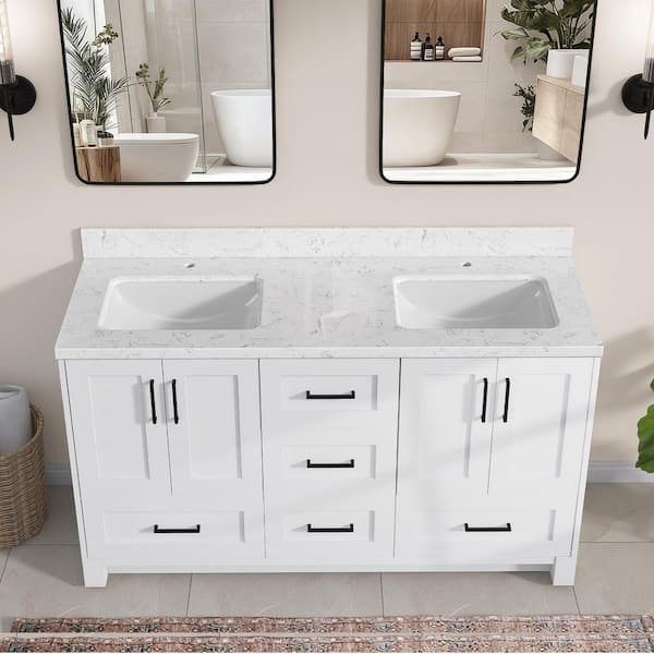 Zeafive Kar 72 in. W x 22 in. D Engineered Stone Marble