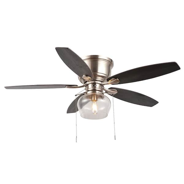 Hampton Bay Stoneridge 52 in LED Indoor/Outdoor Bronze Hugger Ceiling Fan 