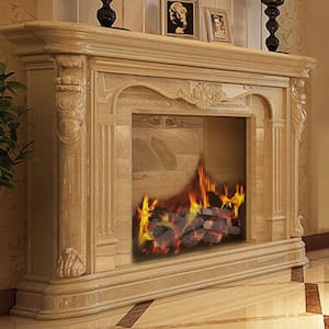 Ceramic Fireplace Imitation Wood Propane Log Set (9-Pieces)