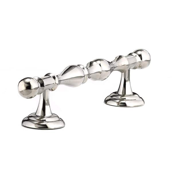 Richelieu Hardware Brome Collection 4 in. (102 mm) Polished Nickel Traditional Cabinet Bar Pull