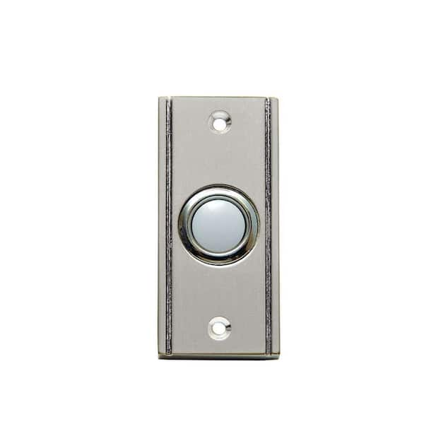 Carlon Wired Door Bell Push Button, Satin Nickel (6 per Case)