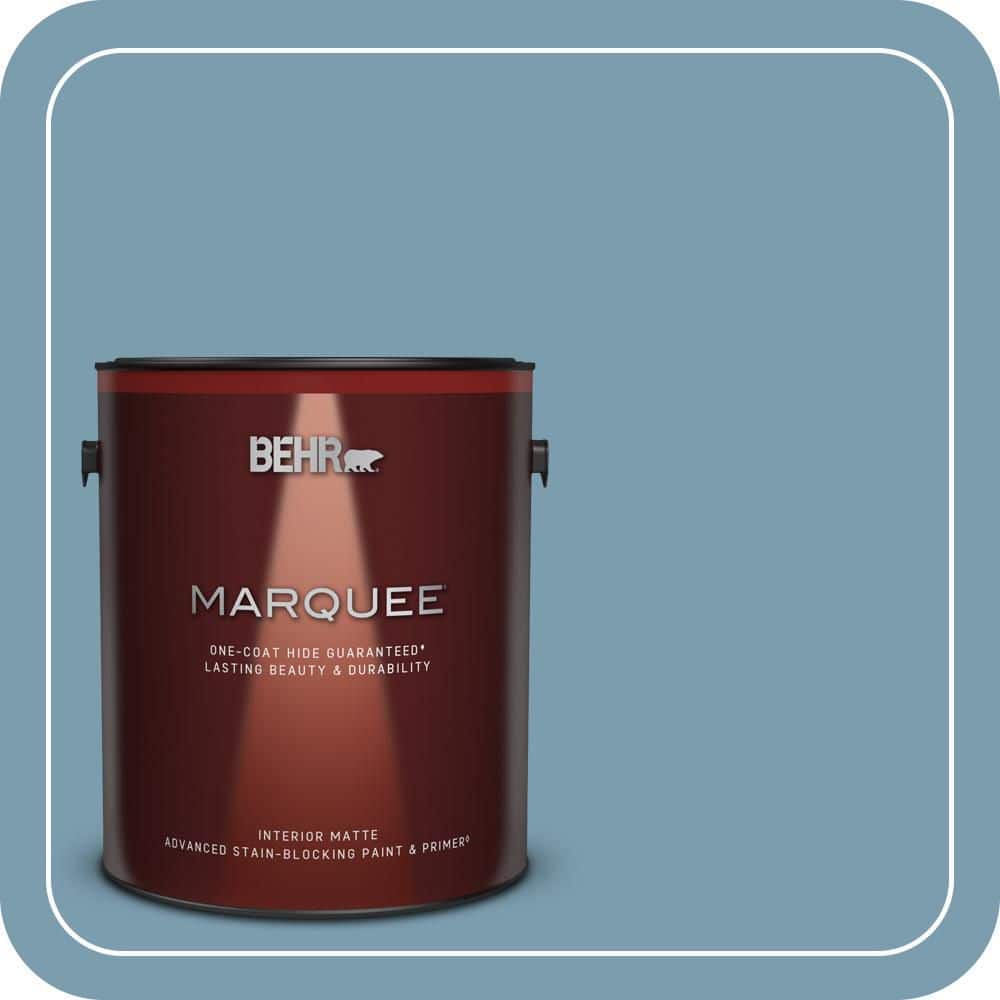 1 gal. #PMD-14 Yacht Harbor Matte Interior Paint & Primer product image for price tracking