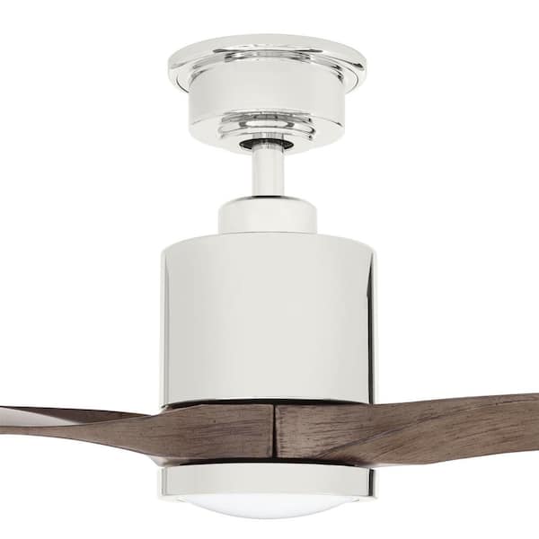 LED Brushed Nickel Ceiling Fan Home Decorators Collection Triplex 60 in 