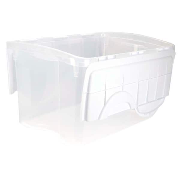 Sterilite 16 Qt Clear Plastic Storage Tote Home Organizer Bins w/Lid (24  Pack), 1 Piece - Harris Teeter
