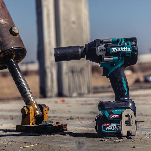 Makita 40V max XGT Brushless Cordless 4-Speed 1/2 in. Impact Wrench Kit w/Detent Anvil, 2.5Ah GWT08D - The Home Depot