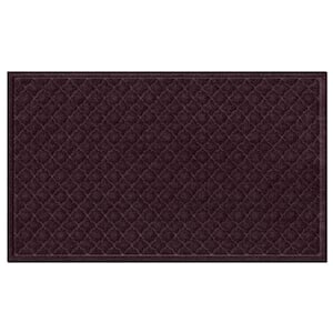 Waterhog Cordova 34 in. x 52 in. PET Polyester Indoor Outdoor Mat Bordeaux