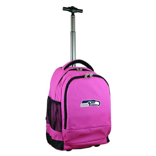 Denco NFL Seattle Seahawks 19 in. Pink Wheeled Premium Backpack