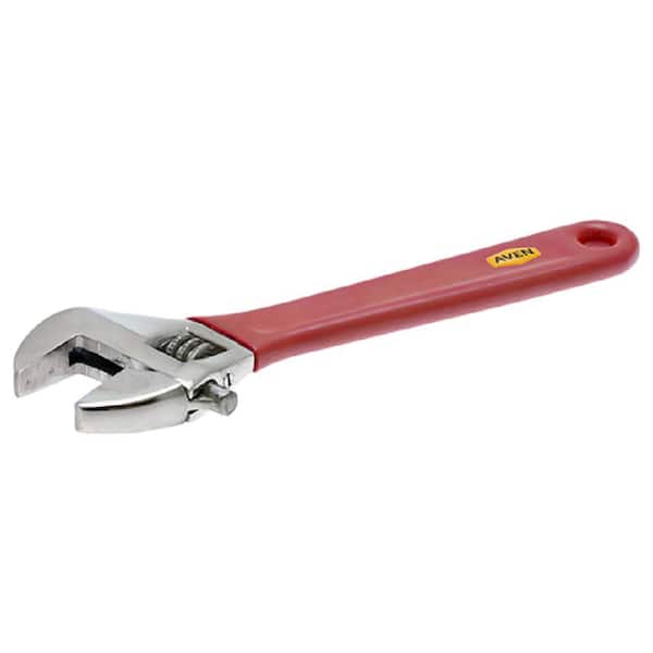 Aven 6 in. Adjustable Stainless Steel Wrench with PVC Grips