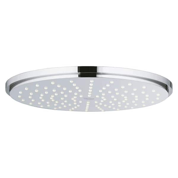 GROHE Rainshower Cosmopolitan 1-Spray Pattern with 1.75 GPM 8 in. Wall Mount Rain Fixed Shower Head in StarLight Chrome