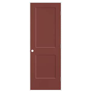 28 in. x 80 in. 2-Panel Logan Left-Hand Solid Core Red Bluff Molded Composite Single Prehung Interior Door