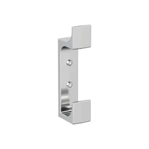 Bray 4-3/4 in. L Chrome Double Prong Wall Hook