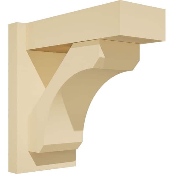 Ekena Millwork Legacy 7 in. W x 14 in. H x 14 in. D Signature Urethane Polyurethane Outlooker with Block Ends