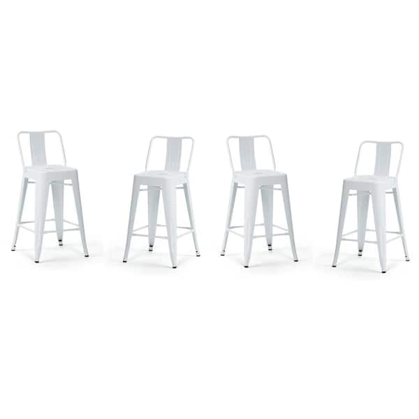 Metal Counter Height Stool Set, 24 Inch Counter Stools Set Of 4