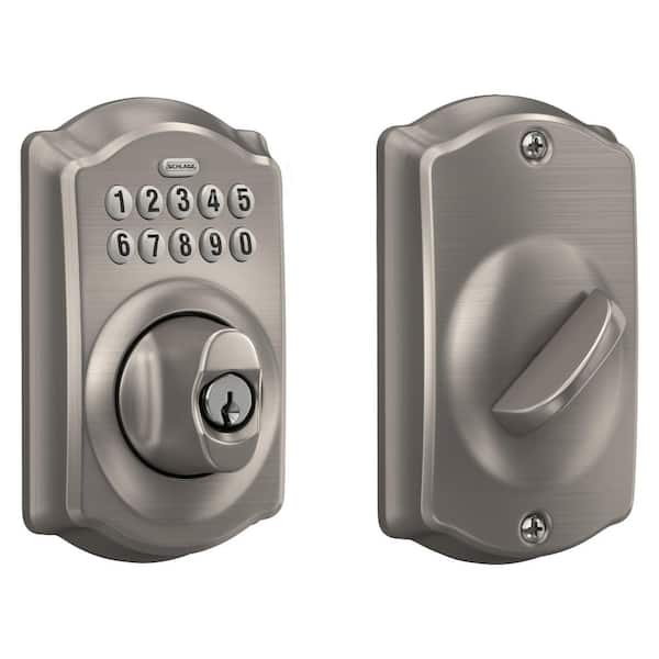 Camelot Satin Nickel Electronic Keypad Deadbolt