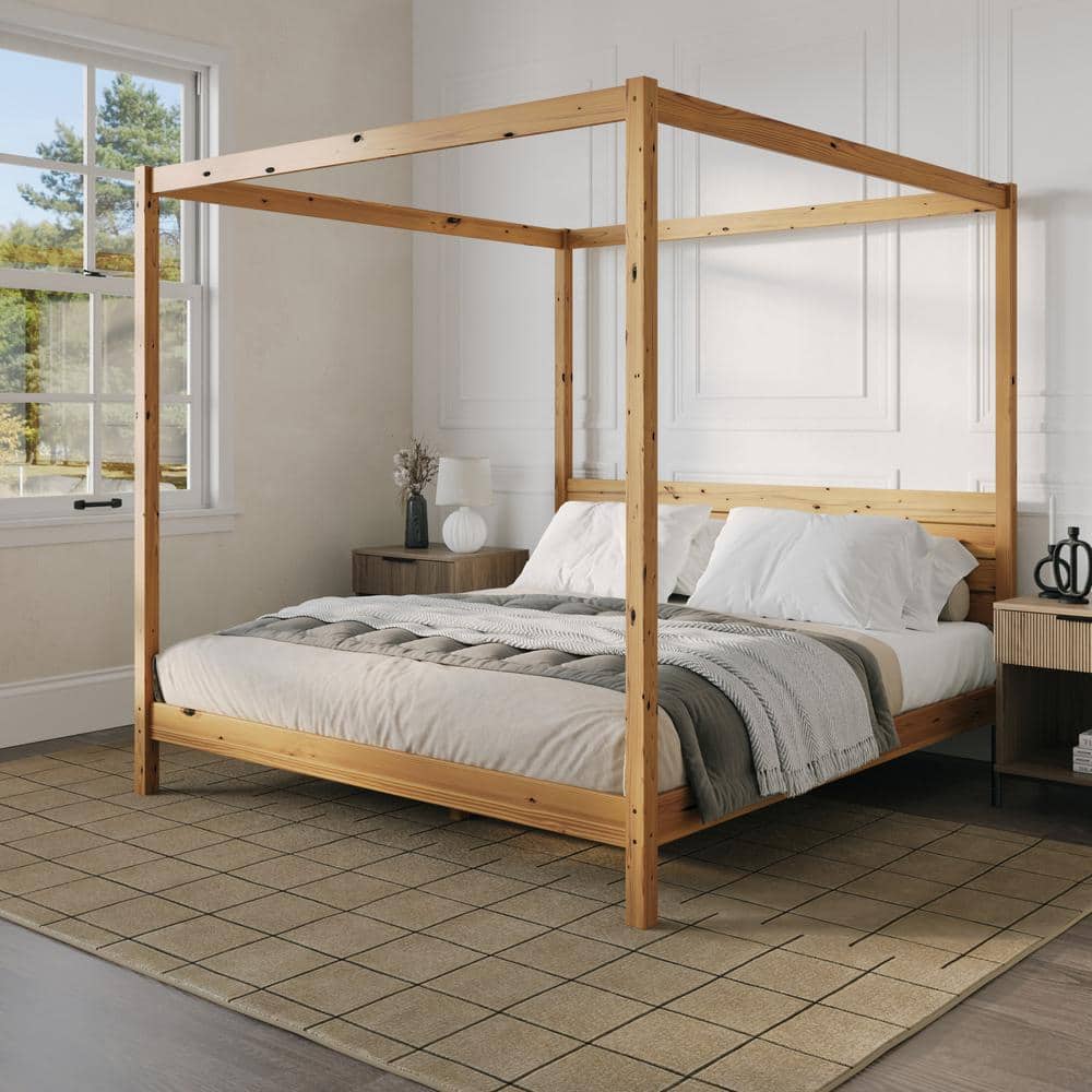 Walker Edison Furniture Company Minimalist Beige Wood Frame Walker Edison Furniture Company Minimalist Beige Wood Frame