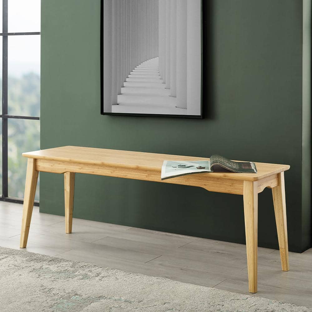 Dylan Natural Short Dining Bench 48 in.