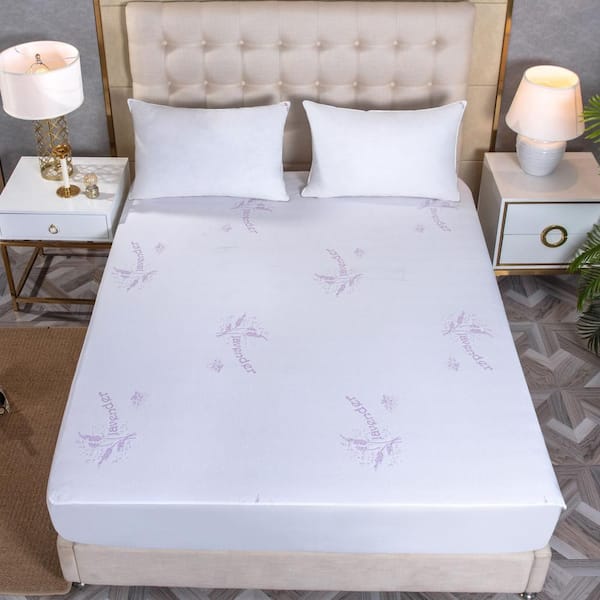 Lavender Infused King Hypoallergenic Mattress Pad