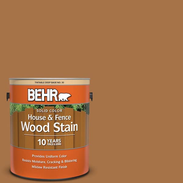BEHR 1 gal. #SC-134 Curry Solid Color House and Fence Exterior Wood Stain