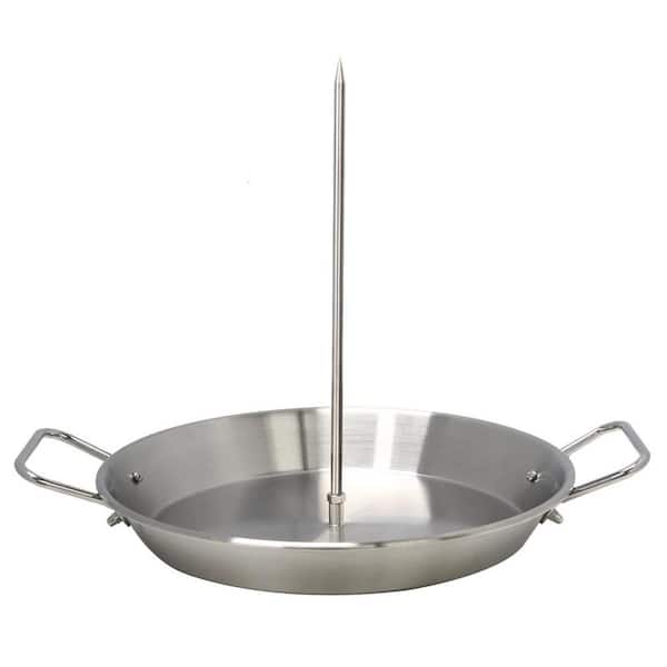 Stainless Steel Vertical Skewer Pan Gyro Spit Stand for Oven Grill Al Pastor Shawarma Brazilian Chicken