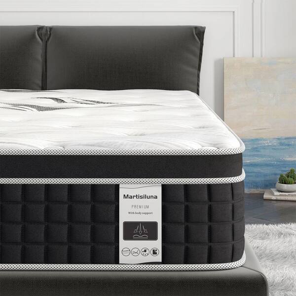 Martisiluna Twin Medium Firm 10.50 in. Hybrid Gel Memory Foam Mattress with Coil Innerspring