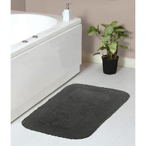 Radiant Collection 100% Cotton Bath Rugs Set, 21x34 Rectangle, Gray