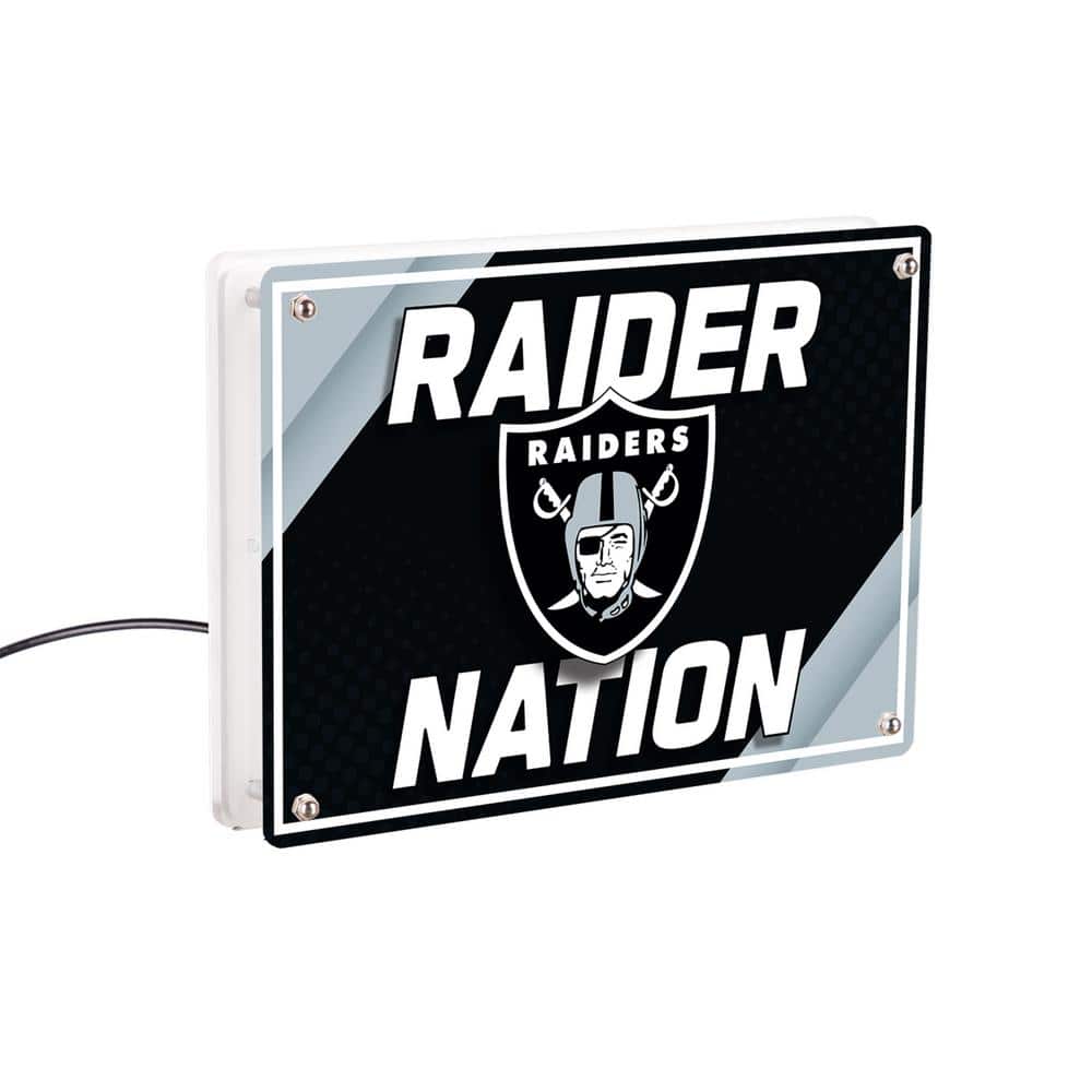 Las Vegas Raiders NFL Football Black Rectangle Desklite LED Decor product image for price tracking