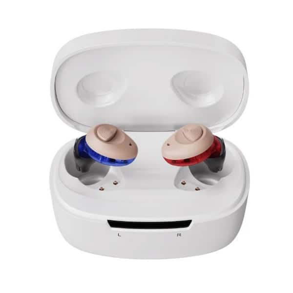 Torch Rechargeable Brown OTC Hearing Aids Earbud & In-Ear Wireless