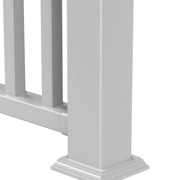 Veranda 4 in. x 4 in. White New England Base Trim