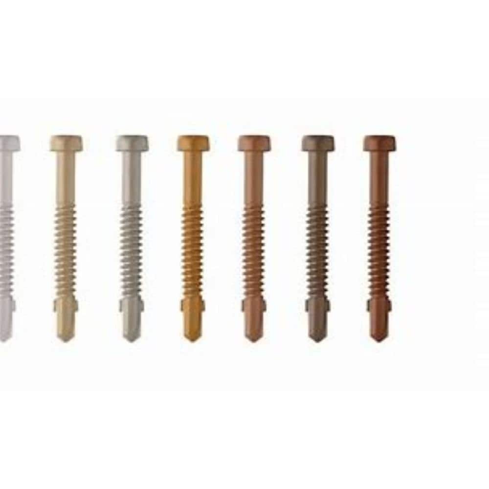 75-Pack #10 x 1/34 in. Biscayne Torx Flat Undercut Color Match Specialty Fastener Composite Fascia Screw 1 lb. /75-Piece price history on PriceWatchPro