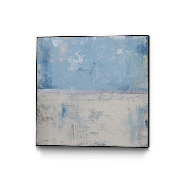Unbranded 30 in. x 30 in. "Silver Aura" by Erin Ashley Framed Wall Art