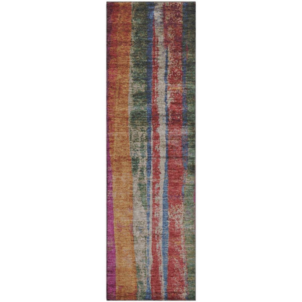 Mayfield Premium Machine Washable Abstract AMF1910 Putty 2 ft. 3 in. x 7 ft. 6 in. Runner Rug price history on PriceWatchPro