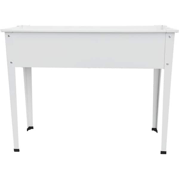 Hanover Galvanized Steel Raised Garden Bed Planter Box with Legs