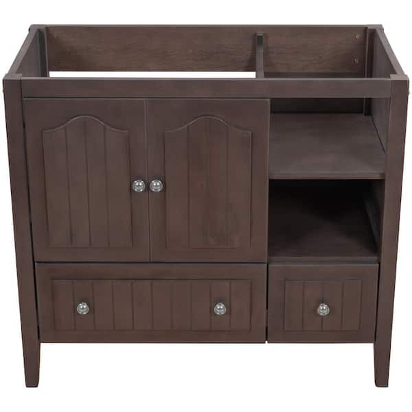 taholi 18.03 in. W x 36 in. D x 32.13 in. H Bath Vanity Cabinet without Top in Brown