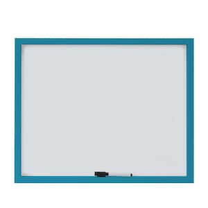 24 x 19-in Teal Framed White Board with Pen