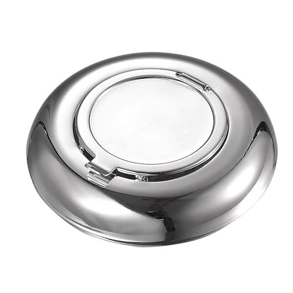 Small silver-plated ashtray with lid