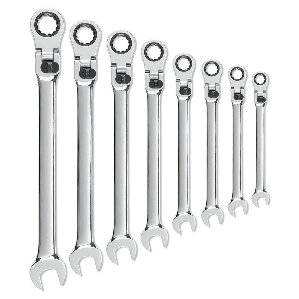 GearWrench 9702 Flex-Head Combination Ratcheting Wrench Set, 13 Piece