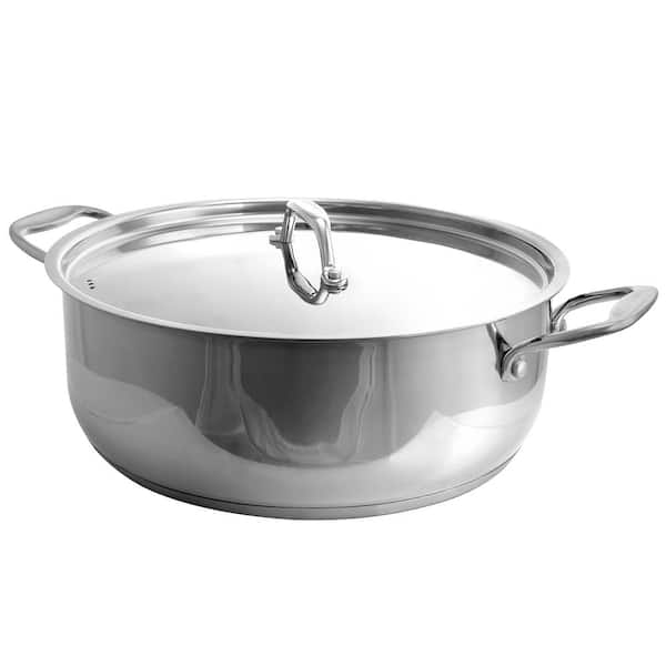 Better Chef 10 Qt. Stainless Steel Low Pot with Lid