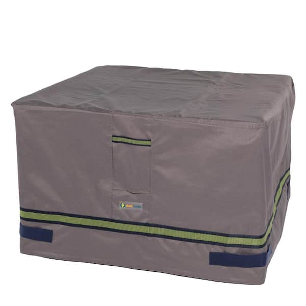 Classic Accessories Duckcovers Soteria 40 in. Grey Square Fire Pit Cover